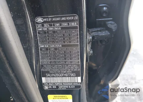 2015 Land Rover Range Rover Evoque Pure from USA, damaged, VIN SALVN2BG0FH977963